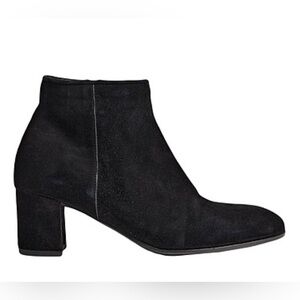 Pedro Garcia Black Suede Ankle Zip up Boots